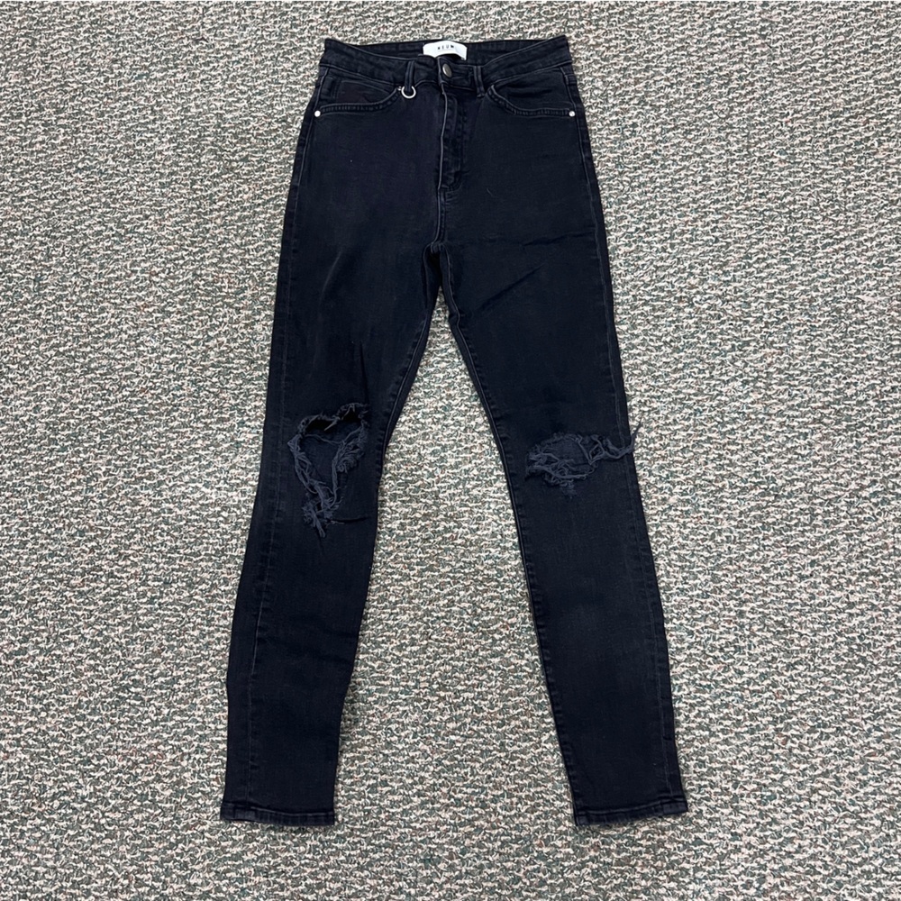 NEUW Black Skinny Distressed Jeans Size 27 Women’s